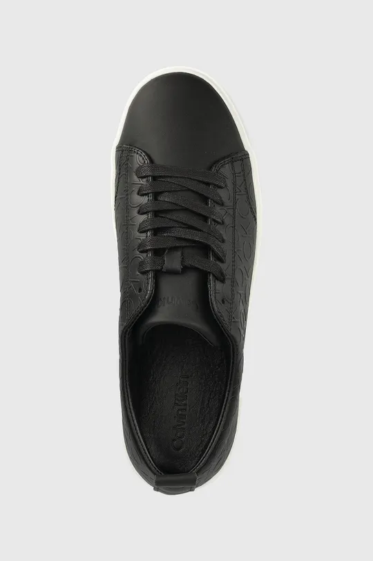 nero Calvin Klein sneakers in pelle Low Top Lace Up Mono