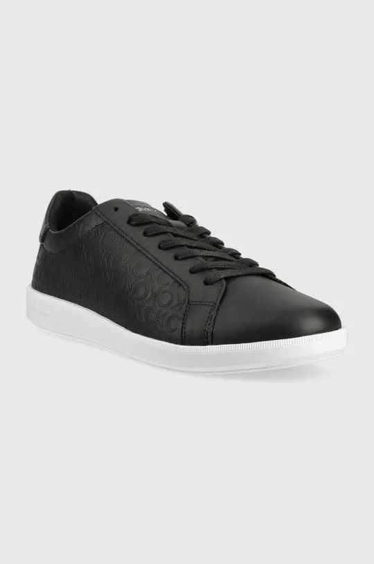 Calvin Klein sneakers in pelle Low Top Lace Up Mono nero