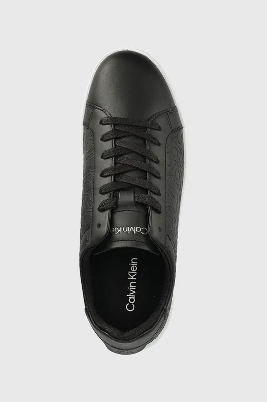 nero Calvin Klein sneakers in pelle Low Top Lace Up Mono