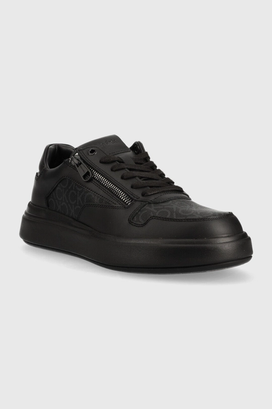 Αθλητικά Calvin Klein Low Top Lace Up Zip Mono μαύρο