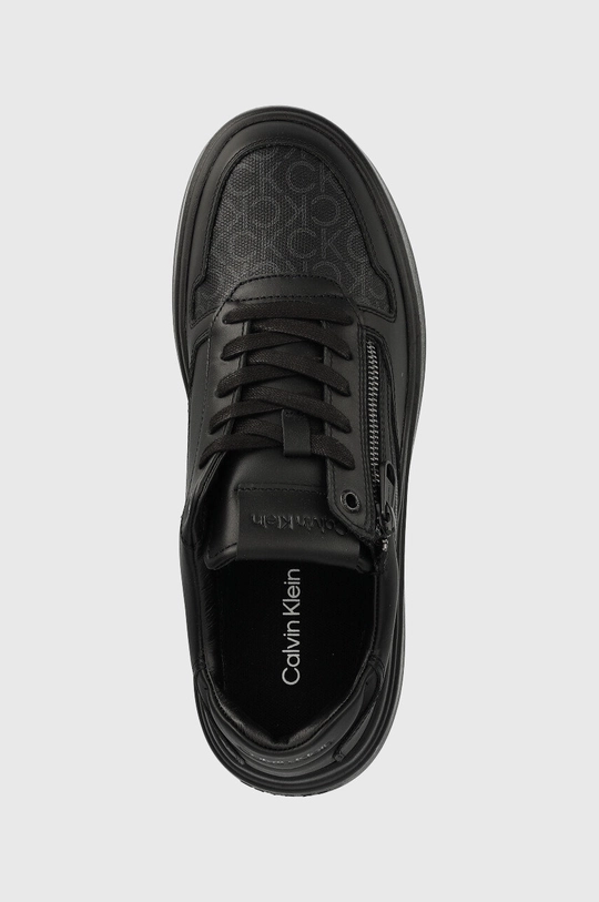 crna Tenisice Calvin Klein Low Top Lace Up Zip Mono