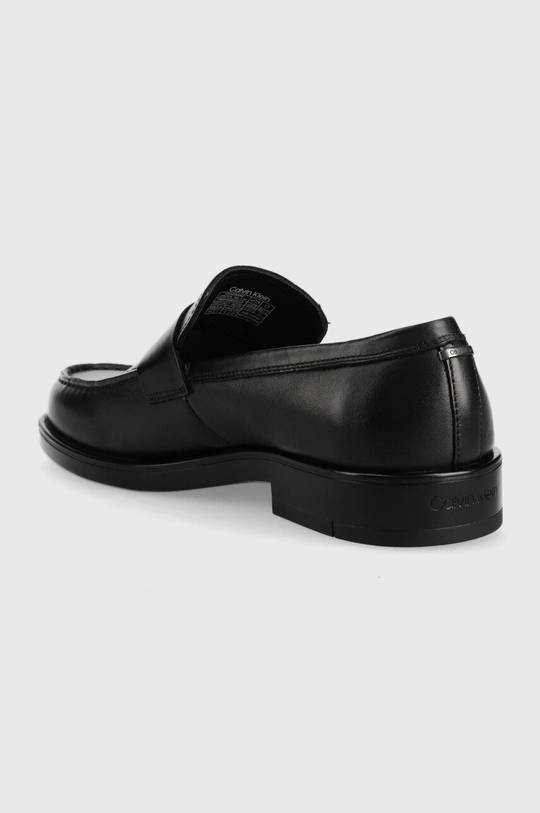 Usnjeni mokasini Calvin Klein Hardware Loafer Sm Lth  Zunanjost: Naravno usnje Notranjost: Tekstilni material, Naravno usnje Podplat: Sintetični material