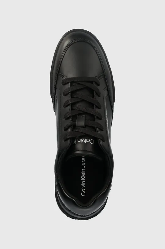 černá Kožené sneakers boty Calvin Klein Low Top Lace Up Lth