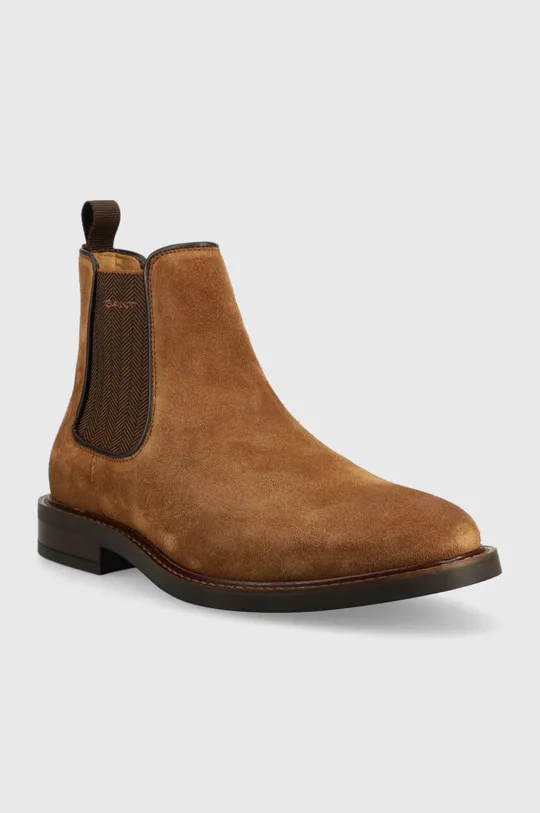 Gant magasszárú cipő velúrból St Akron barna