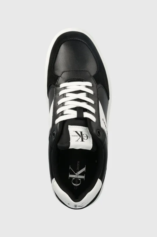 μαύρο Δερμάτινα αθλητικά παπούτσια Calvin Klein Jeans Casual Cupsole Laceup Low