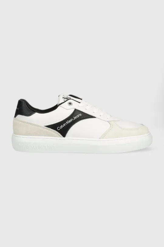 λευκό Δερμάτινα αθλητικά παπούτσια Calvin Klein Jeans Casual Cupsole Laceup Low Ανδρικά