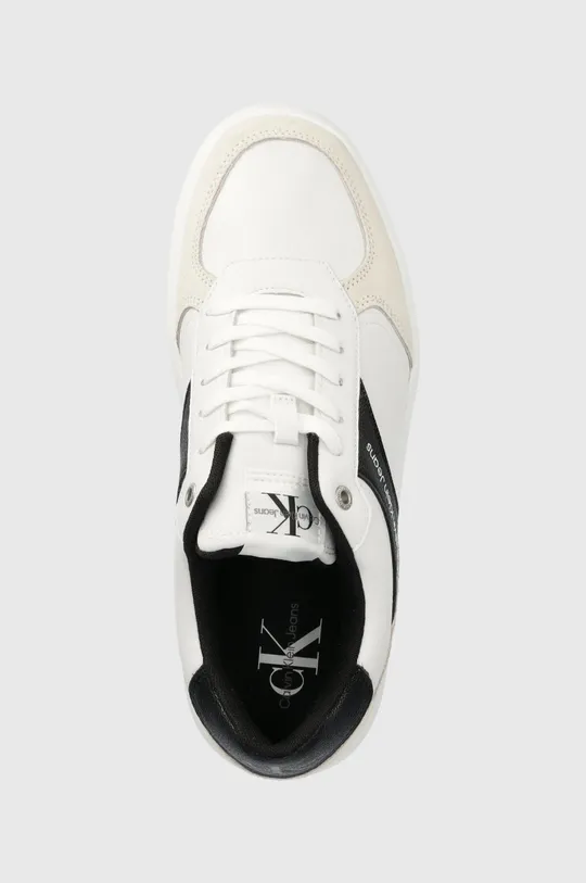 λευκό Δερμάτινα αθλητικά παπούτσια Calvin Klein Jeans Casual Cupsole Laceup Low