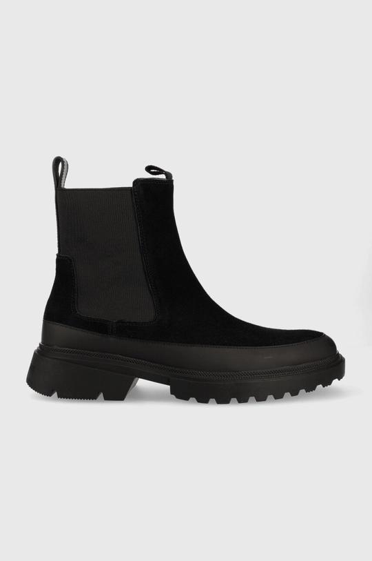 fekete Calvin Klein Jeans magasszárú cipő velúrból Chunky Chelsea Boot Férfi