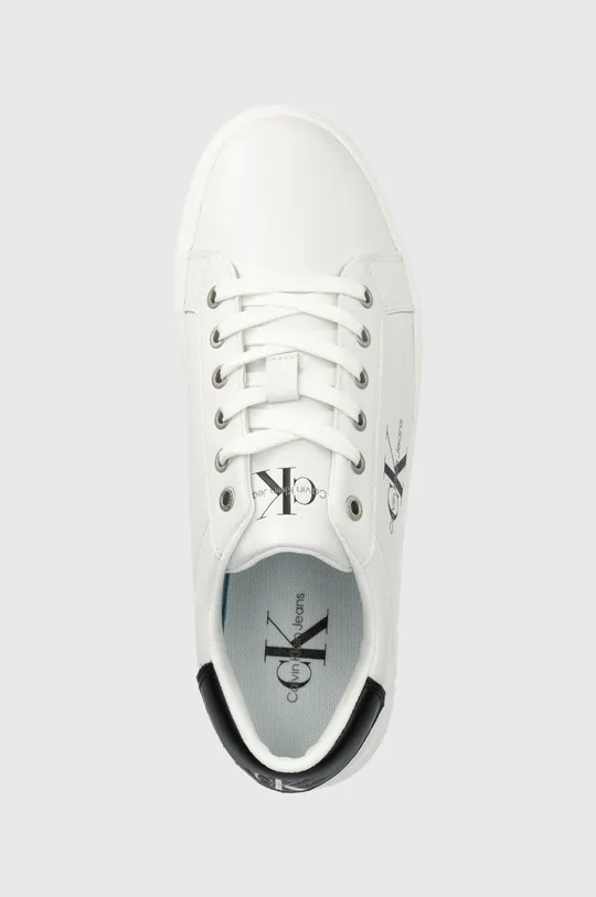 λευκό Δερμάτινα αθλητικά παπούτσια Calvin Klein Jeans Classic Cupsole Laceup Low CUPSOLE LACE UP LOW