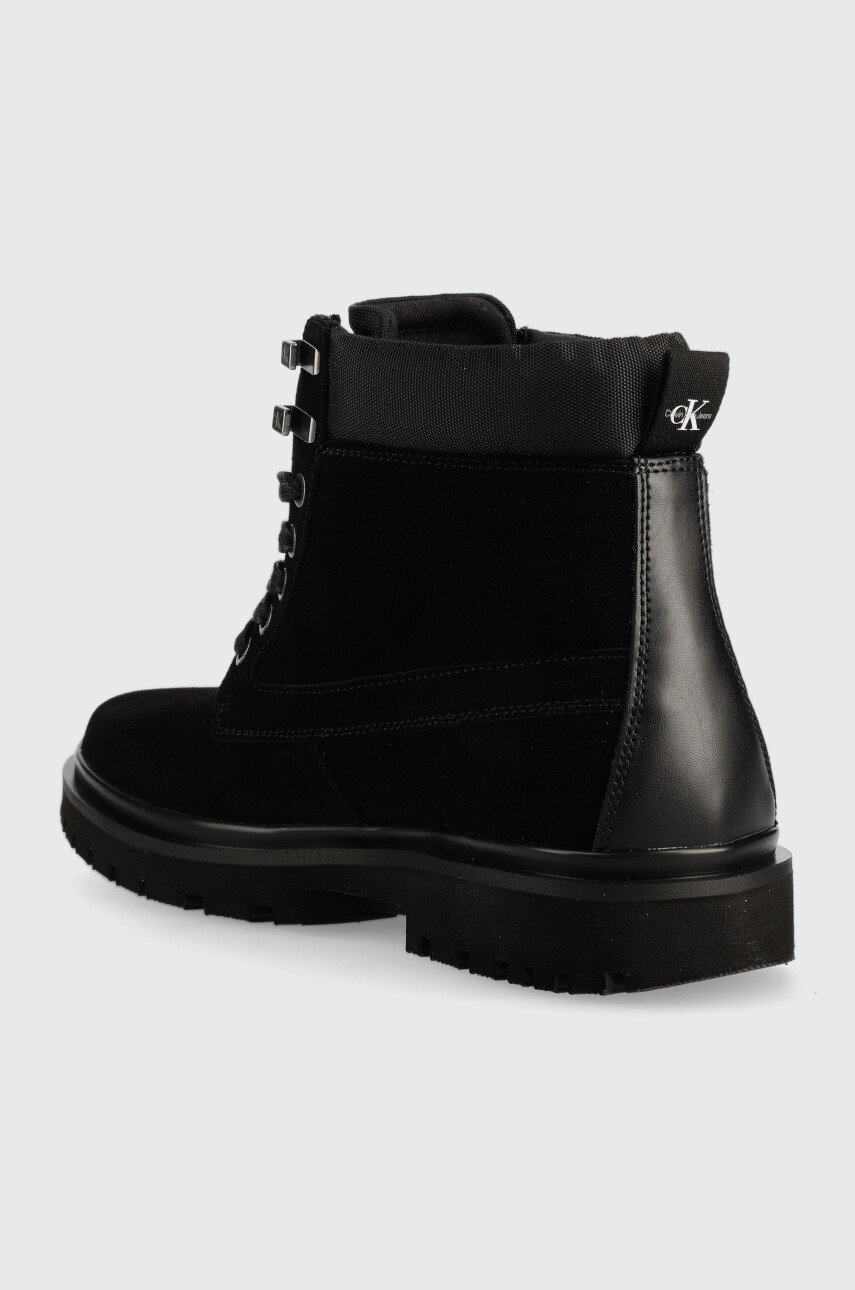 Calvin Klein Jeans velúr bakancs Lug Mid Laceup Boot Hike  Szár: textil, szarvasbőr Belseje: textil Talp: szintetikus anyag
