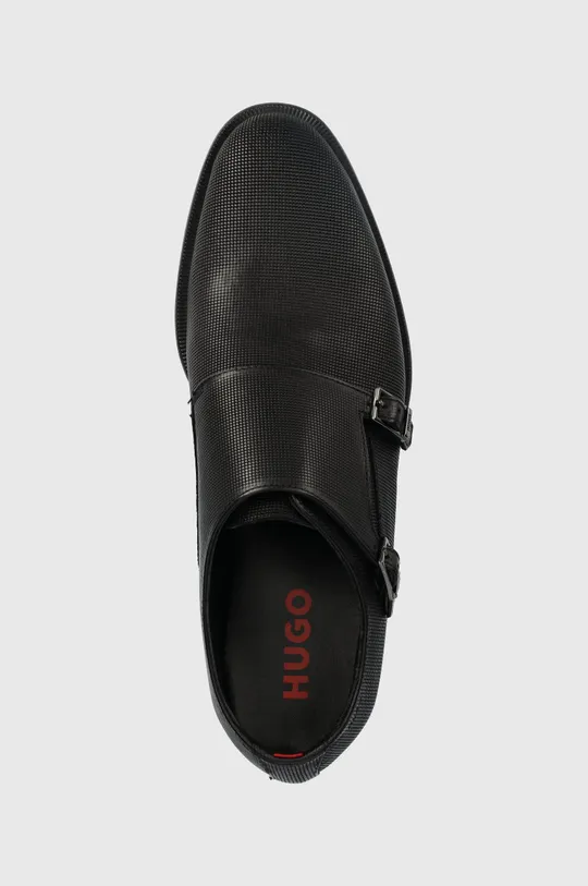 μαύρο Δερμάτινα κλειστά παπούτσια HUGO Kyron Monk