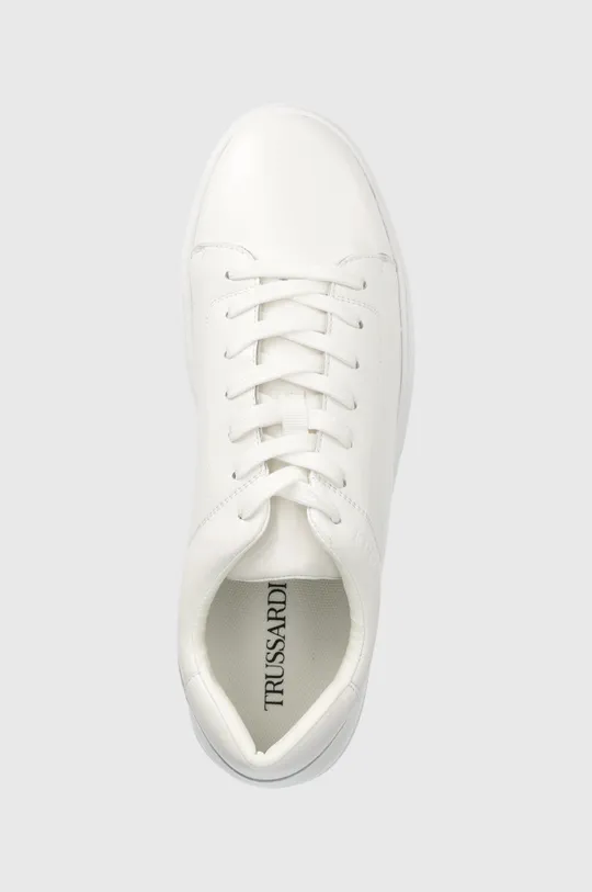 biały Trussardi sneakersy skórzane Perlite Cupsole