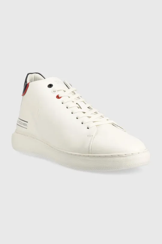 Δερμάτινα αθλητικά παπούτσια U.S. Polo Assn. Cryme λευκό