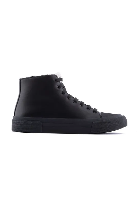 fekete Emporio Armani bőr sneaker Férfi