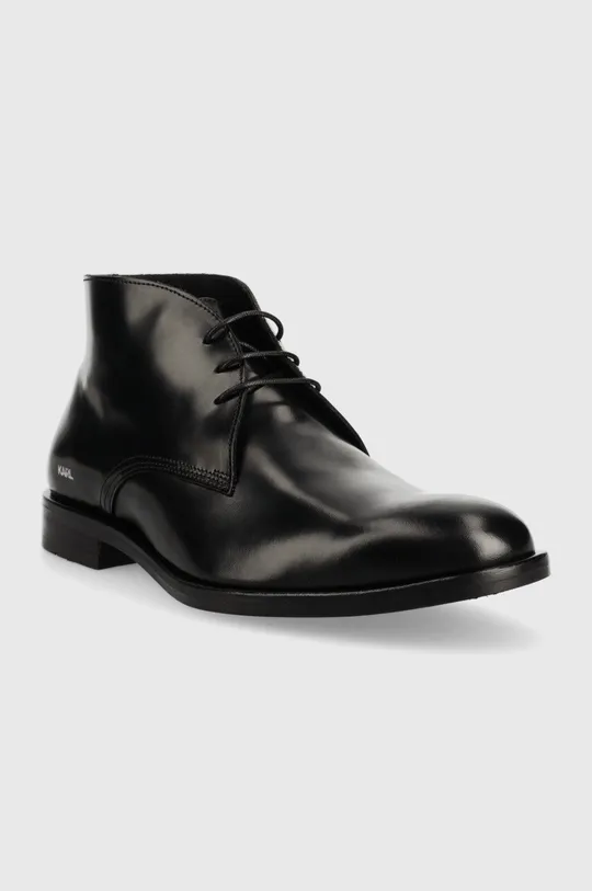 Δερμάτινα κλειστά παπούτσια Karl Lagerfeld Urano Iv μαύρο