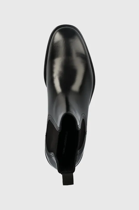 μαύρο Δερμάτινες μπότες τσέλσι Karl Lagerfeld Urano Iv