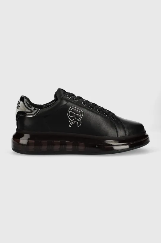 μαύρο Δερμάτινα αθλητικά παπούτσια Karl Lagerfeld Kapri Kushion Ανδρικά