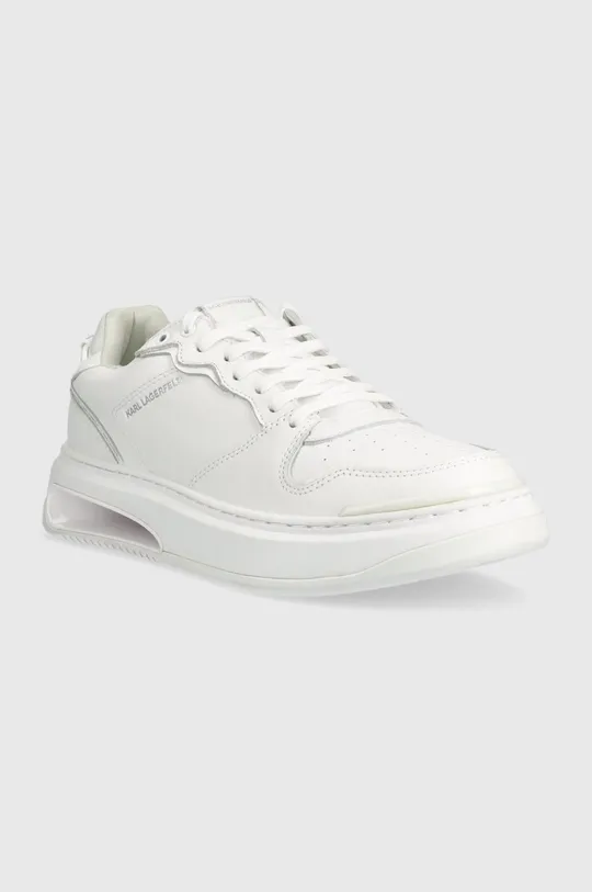 Karl Lagerfeld bőr sportcipő Elektro fehér