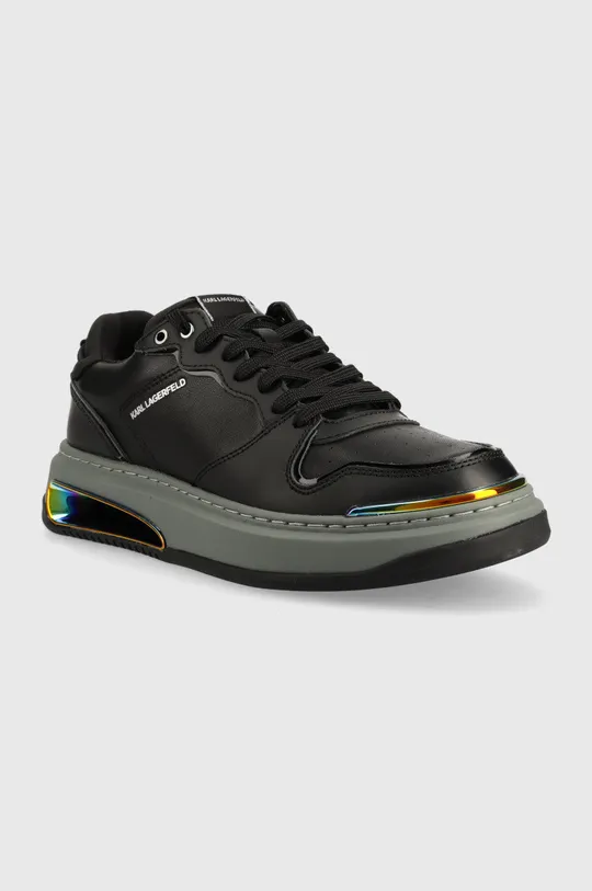 Karl Lagerfeld bőr sportcipő Elektro fekete