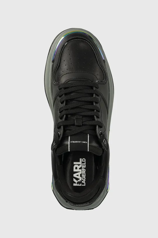 czarny Karl Lagerfeld sneakersy skórzane Elektro