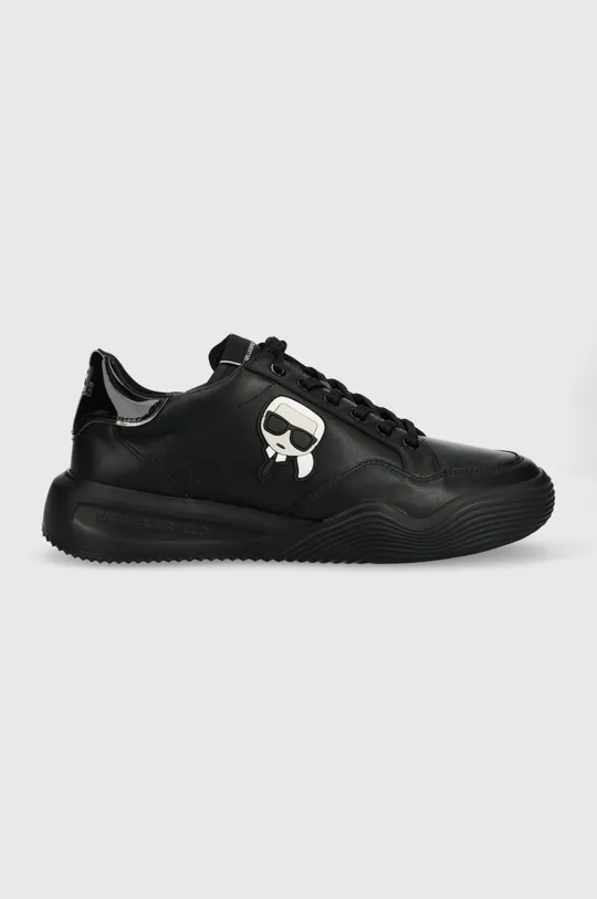 μαύρο Δερμάτινα αθλητικά παπούτσια Karl Lagerfeld Kapri Run Ανδρικά