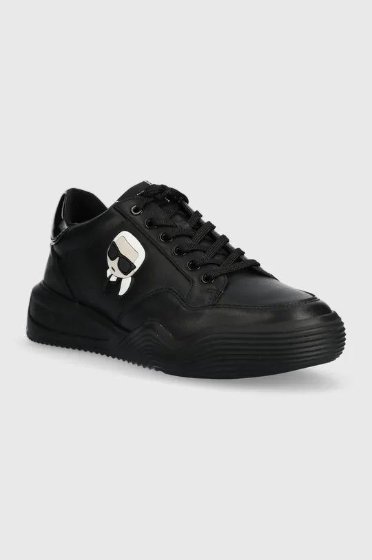 Кожаные кроссовки Karl Lagerfeld Kapri Run чёрный