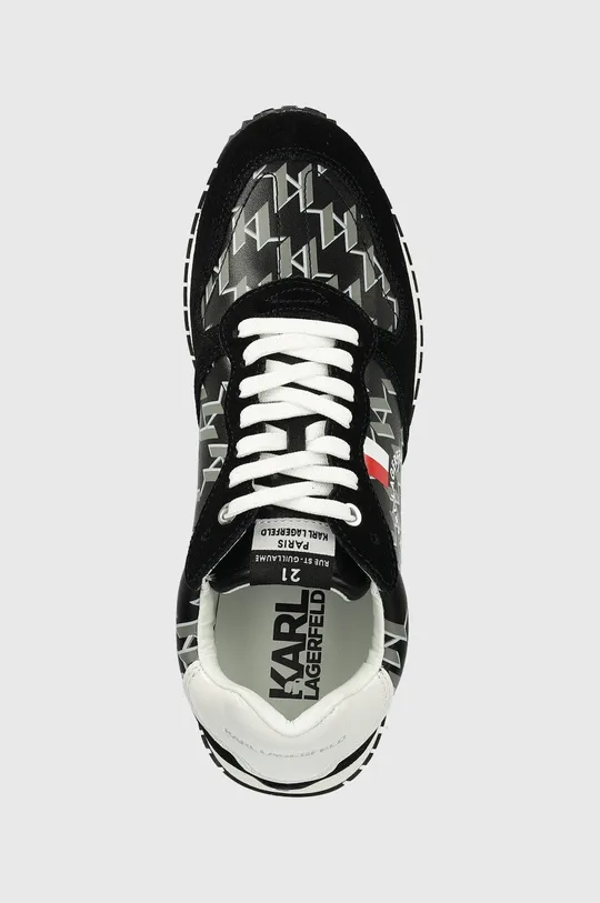μαύρο Δερμάτινα αθλητικά παπούτσια Karl Lagerfeld VELOCITOR II