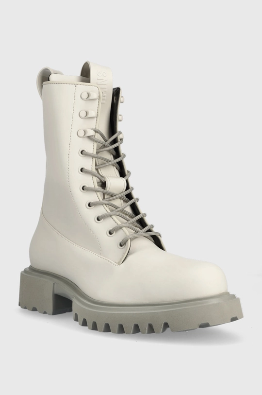 Rains trapery Palladium x Rains Show Combat Boot 22600 szary