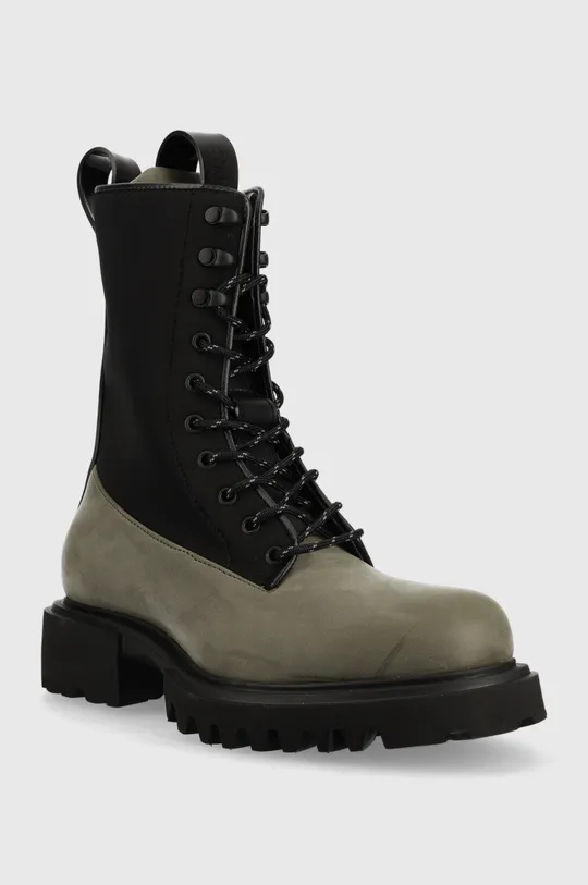 Členkové topánky Rains Palladium x 22610 Show Combat Boot Neopren čierna