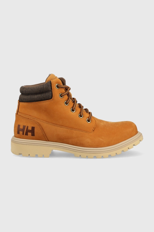 yellow Helly Hansen leather biker boots Men’s