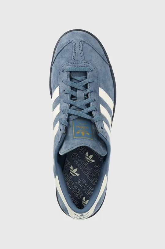 μπλε Σουέτ αθλητικά παπούτσια adidas Originals Hamburg
