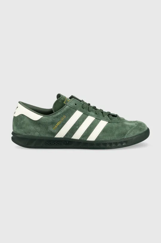 πράσινο Σουέτ αθλητικά παπούτσια adidas Originals HAMBURG Ανδρικά