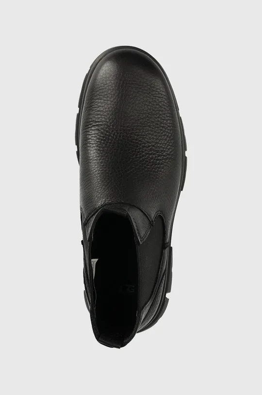 μαύρο Δερμάτινες μπότες τσέλσι UGG