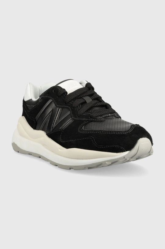 Usnjene superge New Balance M5740slb črna