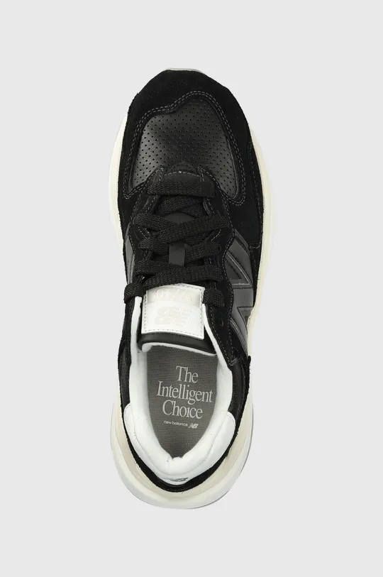 czarny New Balance sneakersy skórzane M5740SLB