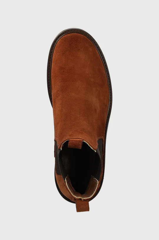 коричневий Замшеві черевики Guess arco chelsea