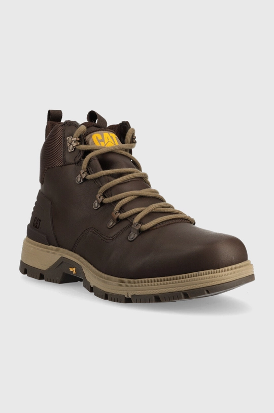 Caterpillar scarponi da trekking Leverage Hiker Wp marrone