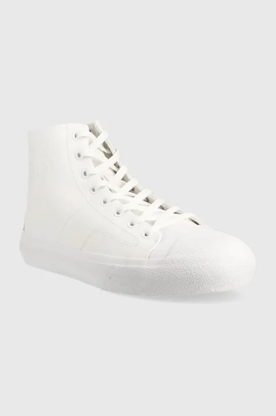 Πάνινα παπούτσια HUGO Dyerh λευκό
