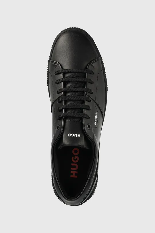 μαύρο Δερμάτινα αθλητικά παπούτσια HUGO Zero