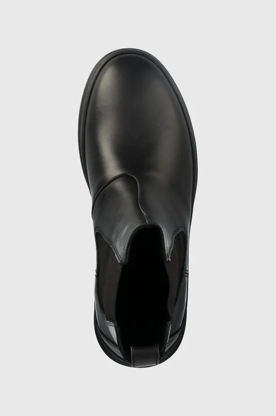 čierna Kožené topánky chelsea Tommy Hilfiger