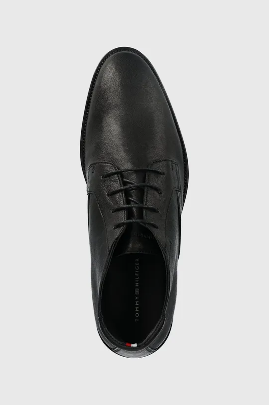 negru Tommy Hilfiger pantofi de piele Signature
