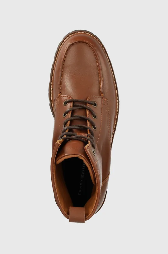 коричневий Шкіряні черевики Tommy Hilfiger