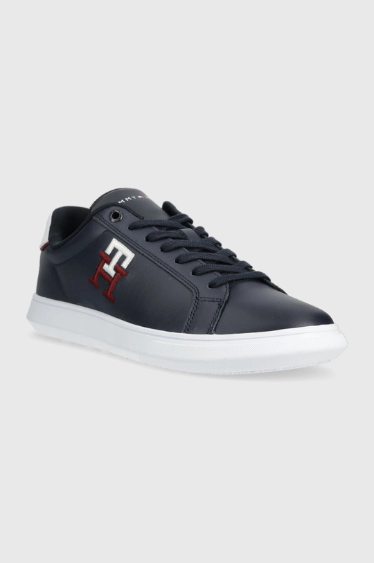 Kožne tenisice Tommy Hilfiger mornarsko plava