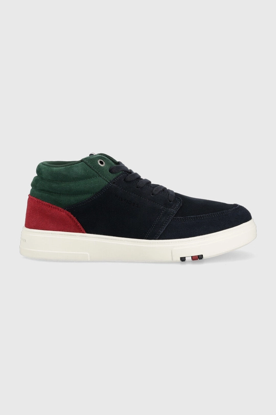 granatowy Tommy Hilfiger sneakersy zamszowe Męski