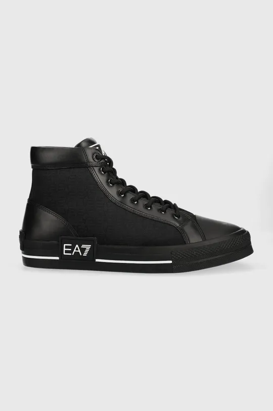 μαύρο Πάνινα παπούτσια EA7 Emporio Armani Jv Allover Ανδρικά