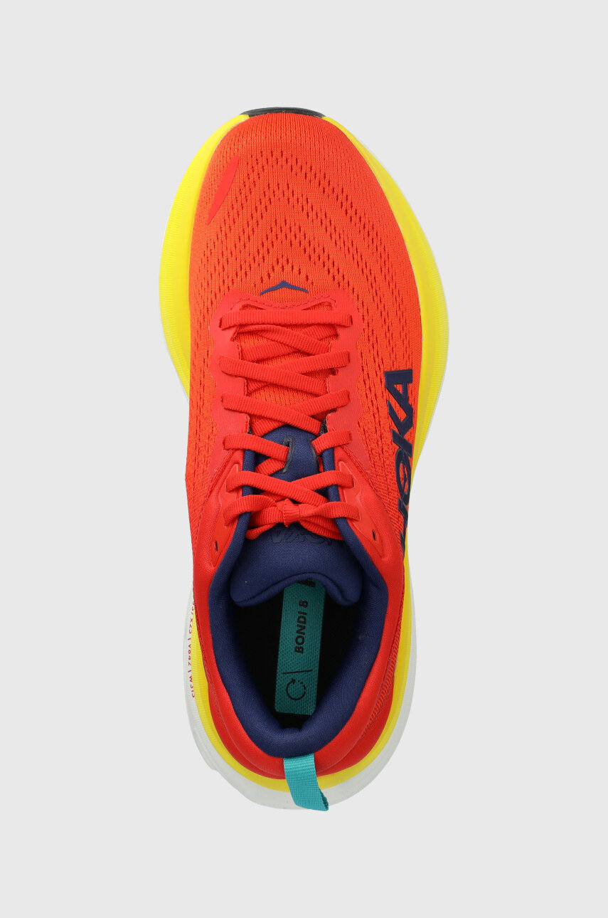 Hoka running shoes Bondi 8 orange color at PRM US