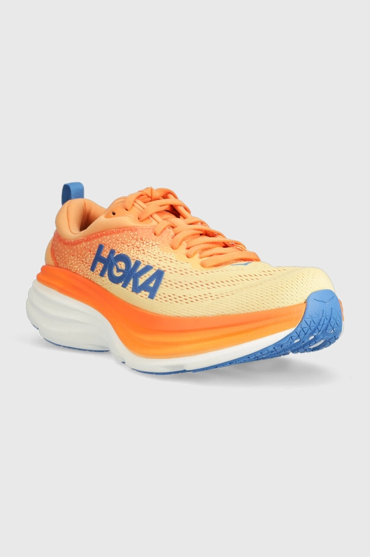 Hoka running shoes Bondi 8 orange