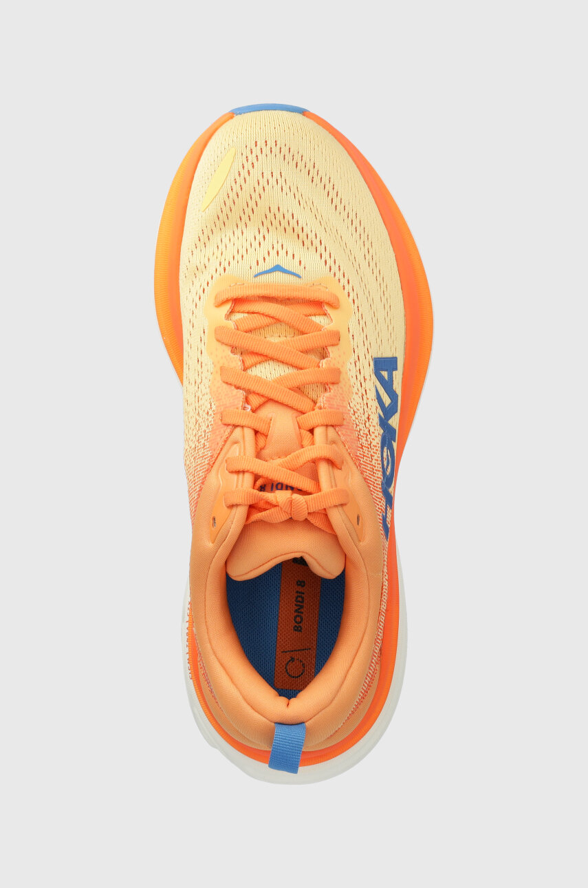 Hoka running shoes Bondi 8 orange color at PRM US