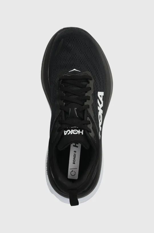 black Hoka running shoes Bondi 8