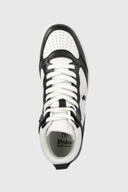 fekete Polo Ralph Lauren bőr sportcipő Polo Crt